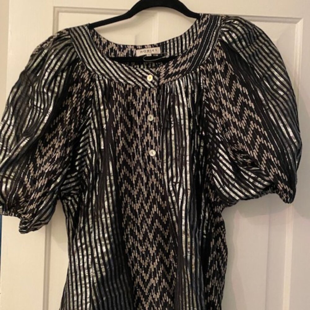 HORSES ATELIER - BLACK AND SILVER BLOUSE